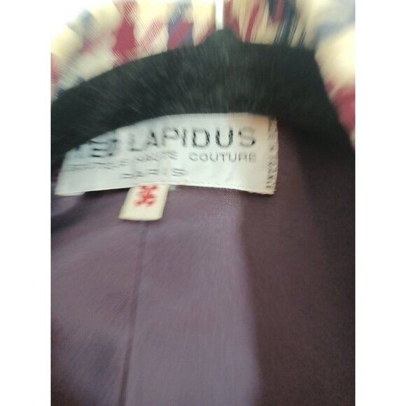 Ted Lapidus Paris Vintage Haute Couture 1970 Houndstooth Women Blazer Jacket M - Picture 10 of 16